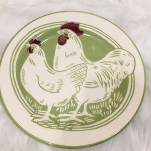 LAST CHANCE -Anthropologie Chicken Plate Stoneware